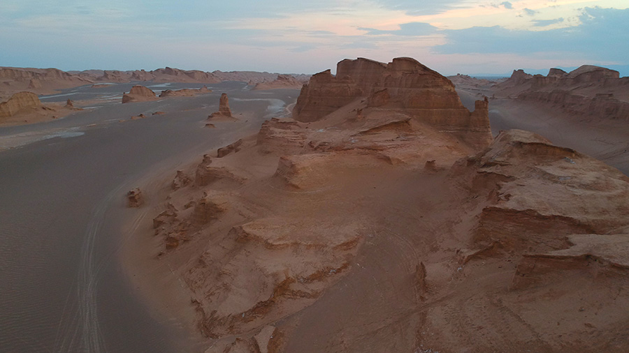 Lut Desert, and the Reminiscent of Monument Valley 