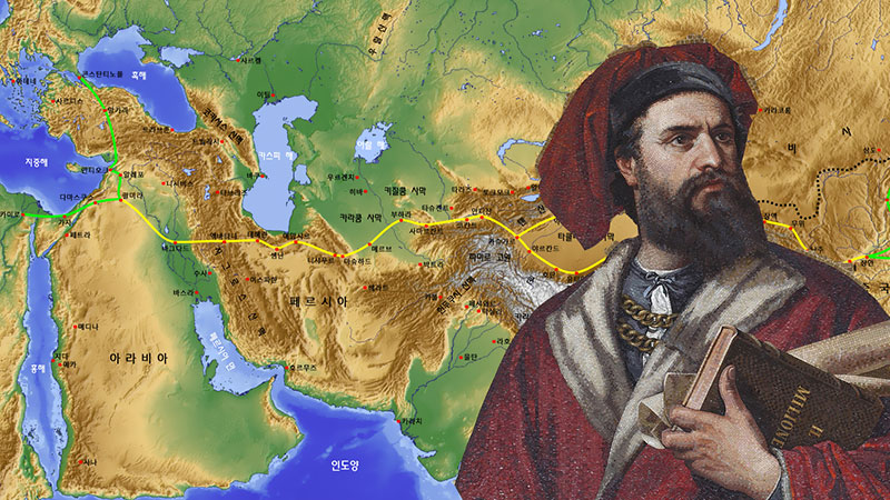 Marco Polo's Journey across Iran