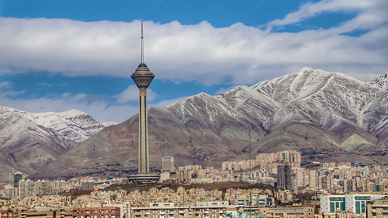 The Sky is Nearby in Milad Tower